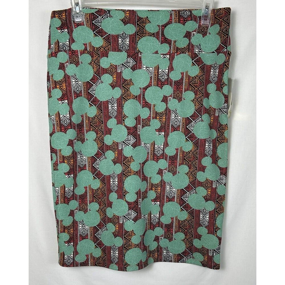 NWT LuLaRoe Disney Cassie Pencil Skirt Women’s 2XL Mickey Mouse Aztec Geometric